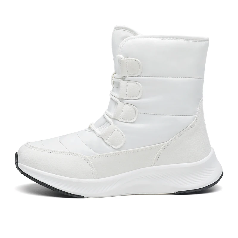 

2023 Winter women's fashion snow boots high top warm lining non-slip shoes outside a casual slip-on men's warm snow boots
