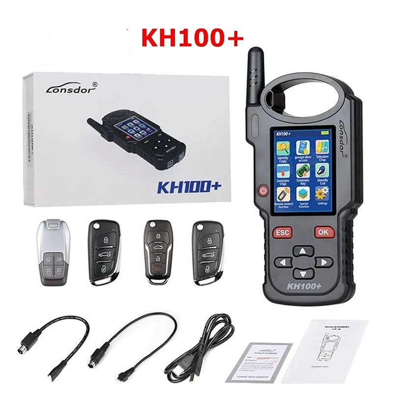 Original Lonsdor KH100+ Remote Maker Key Programmer KH100 + Support Generate Chip/Simulate Chip/Identify Copy/Remote Frequency
Original Lonsdor KH100+ Remote Maker Key Programmer KH100 + Support Generate Chip/Simulate Chip/Identify Copy/Remote Frequency