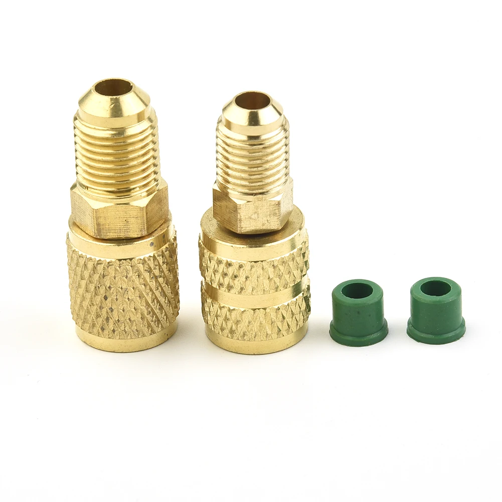 

Adapter Male For Air Conditioning Systems R32 R410a 1/4 SAE M Flare 5/16 SAE M To 1/4 SAE Brass Air Conditioning Accessories