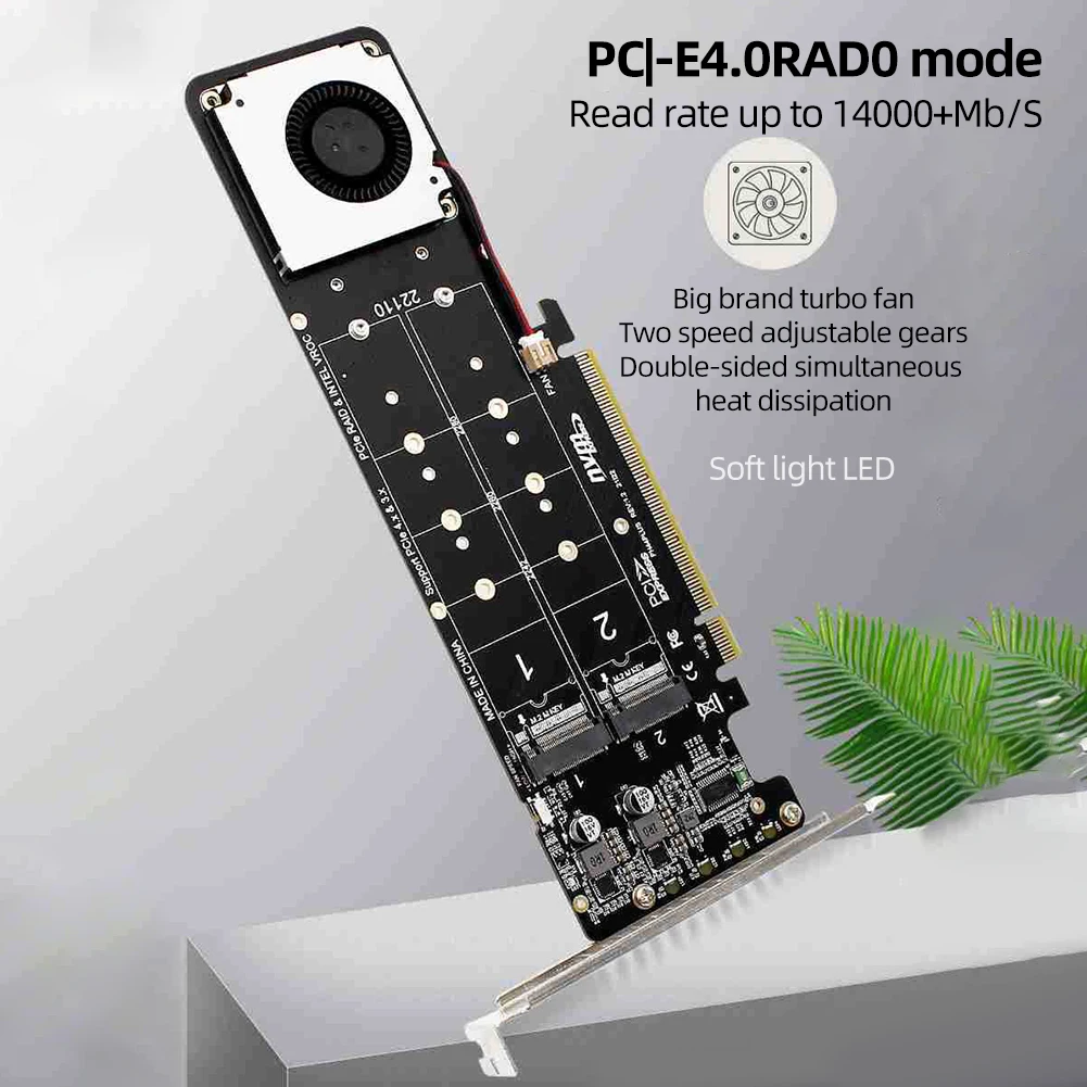 4 Disk NVME Raid PCI-E4.0X16 Hard Disk Adapter Card Double-sided Heat Dissipation Expansion Card with LED Light Transfer Card
4 Disk NVME Raid PCI-E4.0X16 Hard Disk Adapter Card Double-sided Heat Dissipation Expansion Card with LED Light Transfer Card