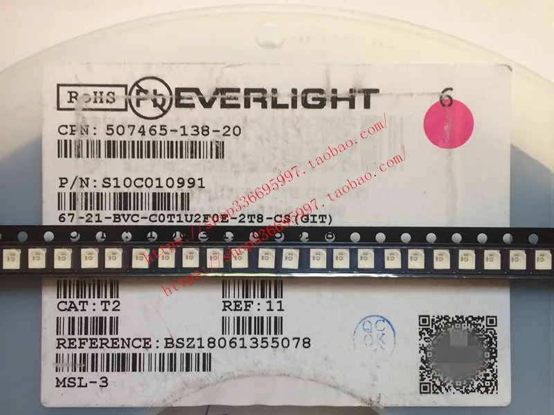 100 шт./67-21-BVC-C0T1U2F0E-2T8-CS Ever светильник 3528, ярсветильник синий свет, автомобильный инструмент светодиодный светодиодные лампы
100 шт./67-21-BVC-C0T1U2F0E-2T8-CS Ever светильник 3528, ярсветильник синий свет, автомобильный инструмент светодиодный светодиодные лампы