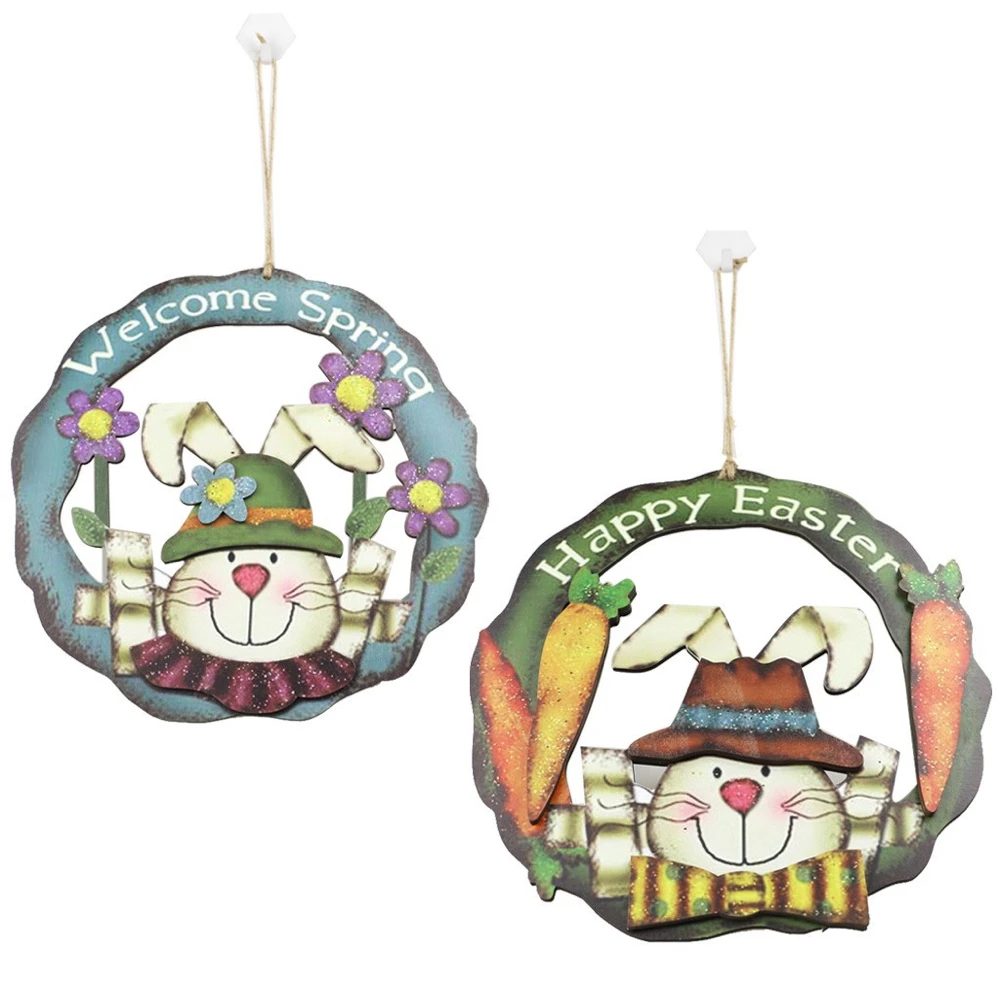 Easter Bunny Wreath Rabbit Wood Slices Easter Hanging Pendant Outdoor Door Wooden Plaque Sign Decorations Easter Wreath Decor
Easter Bunny Wreath Rabbit Wood Slices Easter Hanging Pendant Outdoor Door Wooden Plaque Sign Decorations Easter Wreath Decor