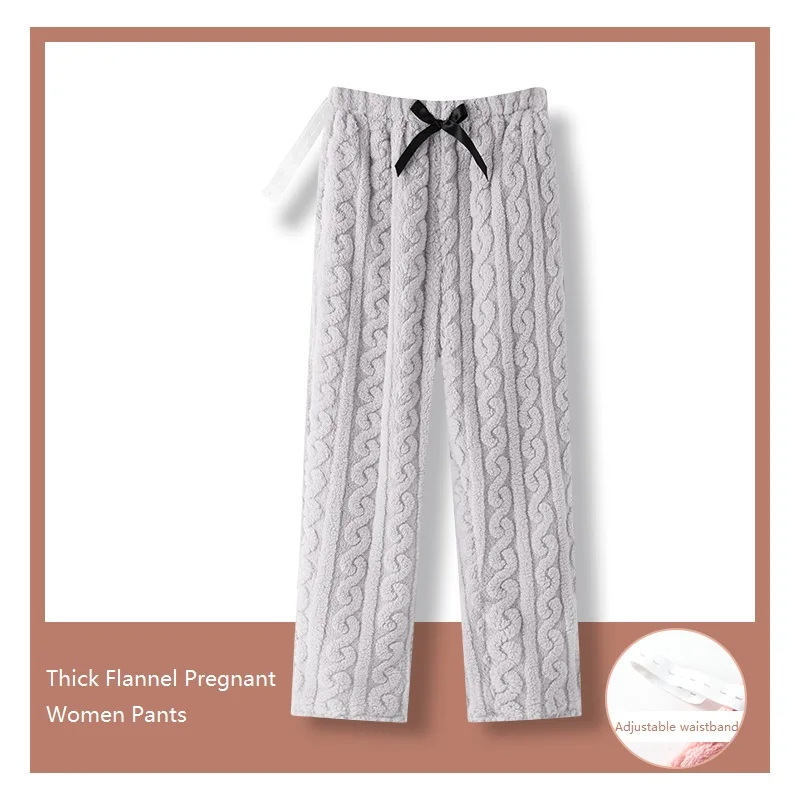 Adjustable Elastic Waistband Flannel Home Pants Pregnant Women Long Home Trousers Sleep Bottoms Casual Solid Color Pyjamas M-4XL
Adjustable Elastic Waistband Flannel Home Pants Pregnant Women Long Home Trousers Sleep Bottoms Casual Solid Color Pyjamas M-4XL