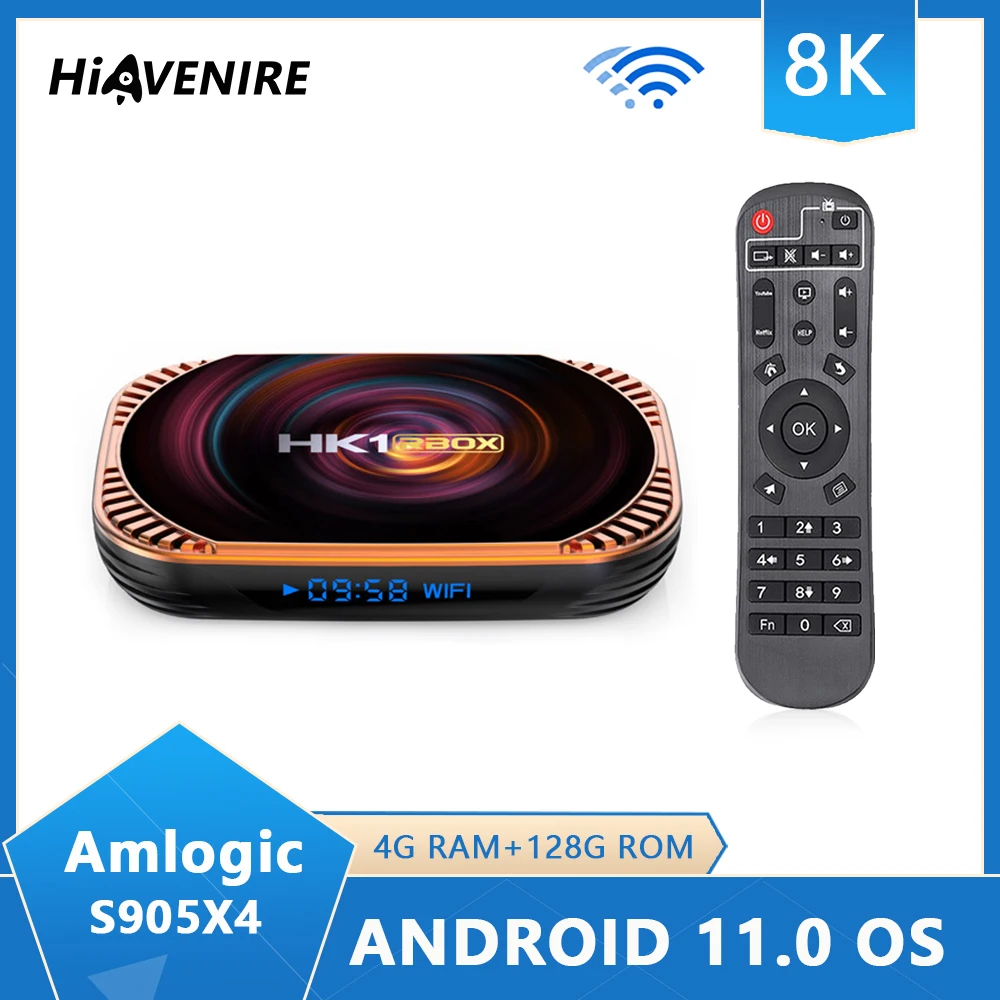 Amlogic S905X4 Smart TV Box 4GB 32GB/64GB/128GB Android 11.0 TV Box 4K HD Display 2.4G+5G Dual WIFI HK1 RBOX TV Set Top Box
Amlogic S905X4 Smart TV Box 4GB 32GB/64GB/128GB Android 11.0 TV Box 4K HD Display 2.4G+5G Dual WIFI HK1 RBOX TV Set Top Box