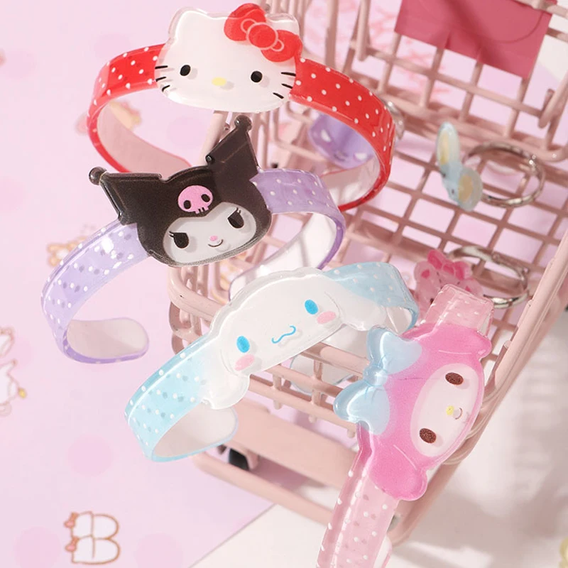 4 стиля Sanrioed мультфильм аниме Cinnamoroll My Melody Kuromi Kitty милый Kawaii Ins браслет кольцо костюм Детская игрушка девочка подарок на день рождения
4 стиля Sanrioed мультфильм аниме Cinnamoroll My Melody Kuromi Kitty милый Kawaii Ins браслет кольцо костюм Детская игрушка девочка подарок на день рождения