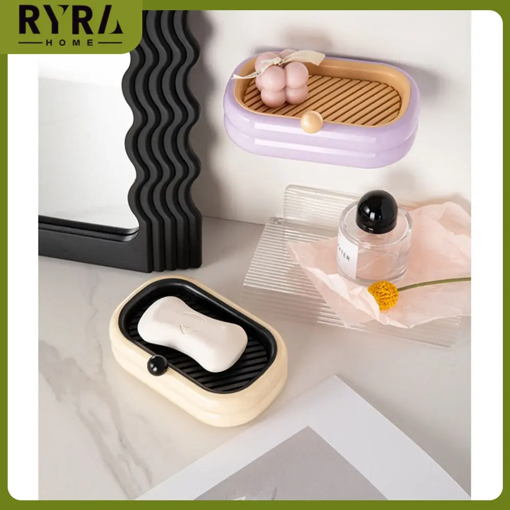 Soap Rack Wall Hanging Design And Heightening Drain Strip Is Refreshing Non Perforated Tough And Durable Abs Material Drain Rack 
Soap Rack Wall Hanging Design And Heightening Drain Strip Is Refreshing Non Perforated Tough And Durable Abs Material Drain Rack