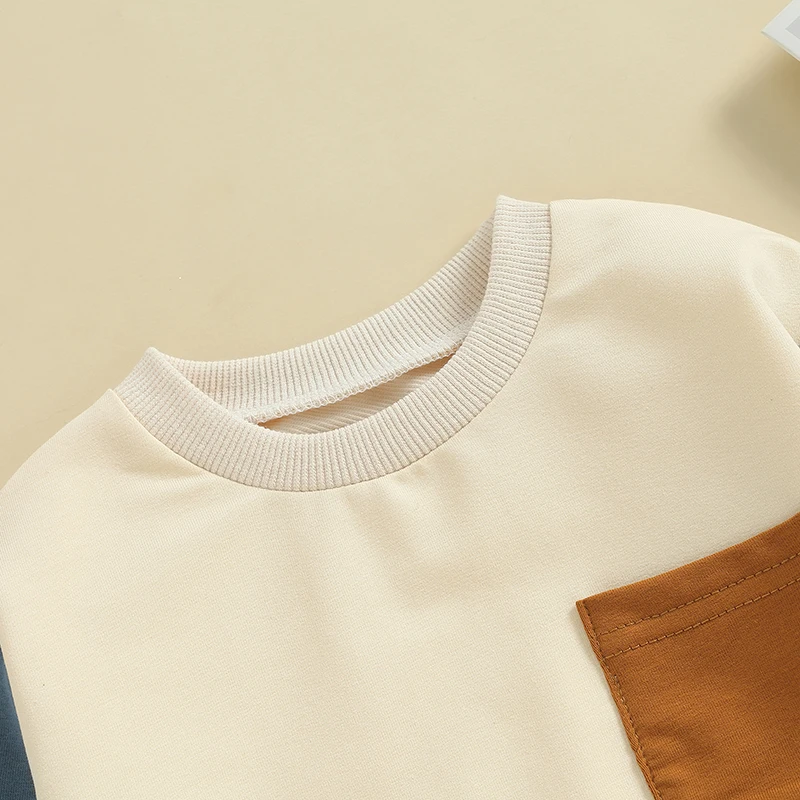 Свитшот для маленьких мальчиков и девочек, с длинным рукавом и круглым вырезом, пуловеры контрастных цветов, топы, Милая зимняя одежда для младенцев
Свитшот для маленьких мальчиков и девочек, с длинным рукавом и круглым вырезом, пуловеры контрастных цветов, топы, Милая зимняя одежда для младенцев