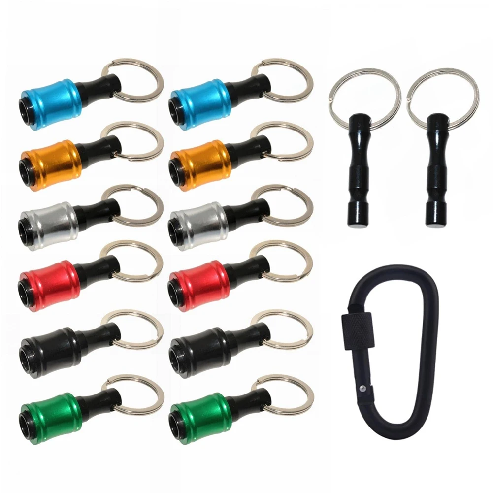 12Pieces 1/4 Inch Hex Shank Bits Holder Keychian Keychain Extension Bar Screwdriver Bit Holder Socket Adapter
12Pieces 1/4 Inch Hex Shank Bits Holder Keychian Keychain Extension Bar Screwdriver Bit Holder Socket Adapter