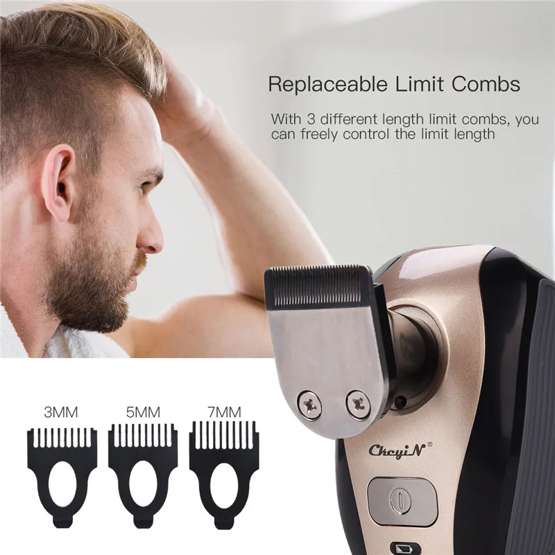5 in 1 Rechargeable Electric Shaver Five Floating Heads Razors Hair Clipper Nose Ear Hair Trimmer Facial Cleaning Brush
5 in 1 Rechargeable Electric Shaver Five Floating Heads Razors Hair Clipper Nose Ear Hair Trimmer Facial Cleaning Brush