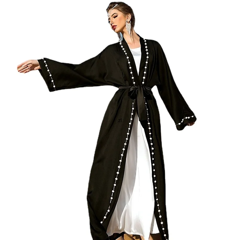 Ramadan Eid Mubarak Black Open Kimono Abaya Dubai Turkey Islam Muslim Arabic Dress Abayas For Women Caftan Robe Musulmane Femme
Ramadan Eid Mubarak Black Open Kimono Abaya Dubai Turkey Islam Muslim Arabic Dress Abayas For Women Caftan Robe Musulmane Femme