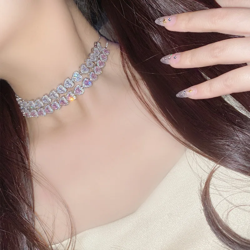 Fashion Luxury Classic Hot Brand Heart Necklace Silver Jewelry Party Wedding For Women Top Quality Necklace Jewelry
Fashion Luxury Classic Hot Brand Heart Necklace Silver Jewelry Party Wedding For Women Top Quality Necklace Jewelry