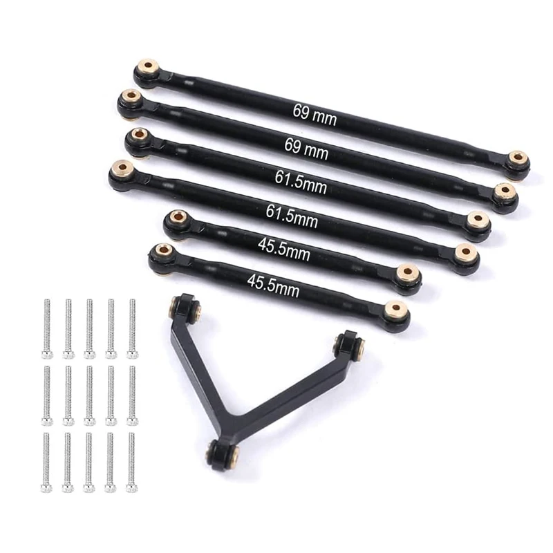 

Aluminum Suspension Links Rod Linkage Kit for Axial SCX24 AXI90081 AXI00004 1/24 RC Crawler Car Upgrades