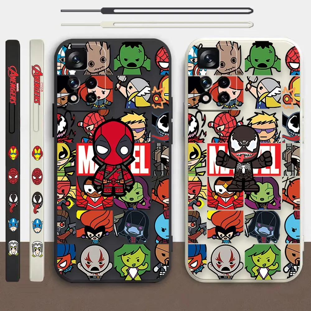 Marvel Cartoon Heros Venom Deadpool Phone Case For Redmi Note 12 11 11T 11R 11E 10 9 8 7 5G Liquid Left Rope Cover Funda Cqoue
Marvel Cartoon Heros Venom Deadpool Phone Case For Redmi Note 12 11 11T 11R 11E 10 9 8 7 5G Liquid Left Rope Cover Funda Cqoue