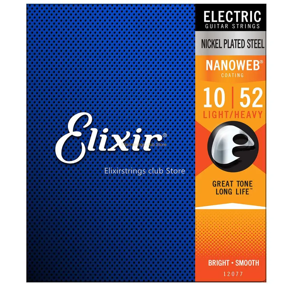Elixir Electric Guitar Strings 12077 With NANOWEB Plated Nickel Steel Ultra-Thin Coating Strings .010 .013 .017 .032 .042 .052
Elixir Electric Guitar Strings 12077 With NANOWEB Plated Nickel Steel Ultra-Thin Coating Strings .010 .013 .017 .032 .042 .052