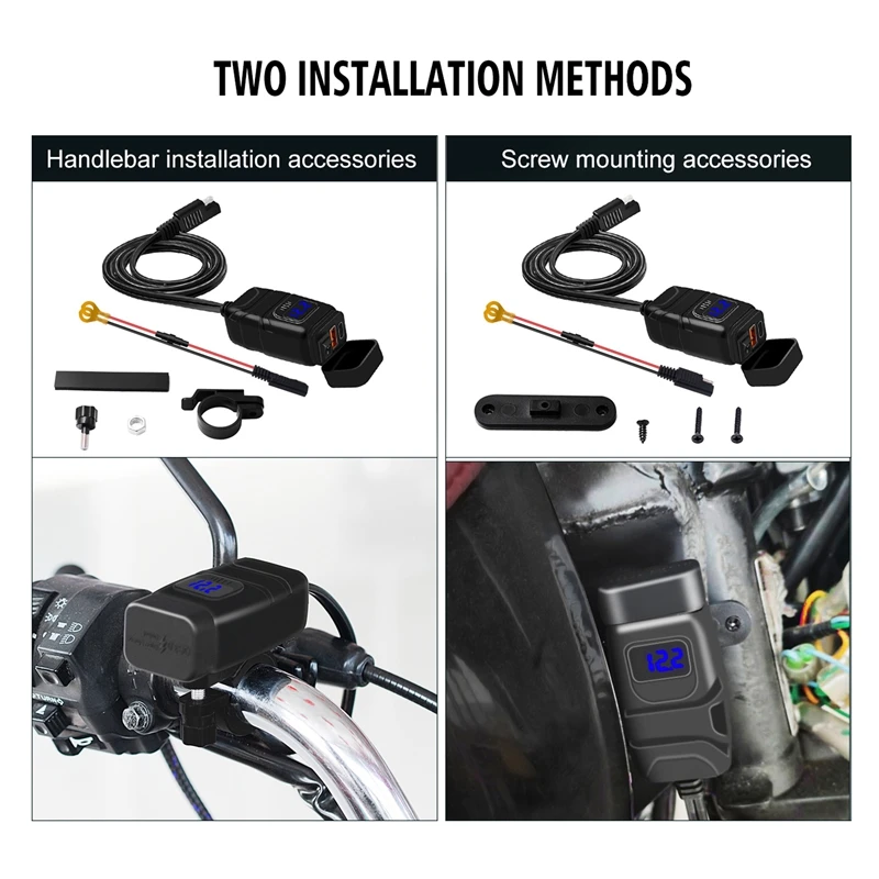 Зарядное устройство Powstation QC3.0 для мотоцикла, USB + Type-C, водонепроницаемое зарядное устройство, быстрое зарядное устройство для мотоцикла, USB-г...
Зарядное устройство Powstation QC3.0 для мотоцикла, USB + Type-C, водонепроницаемое зарядное устройство, быстрое зарядное устройство для мотоцикла, USB-г...