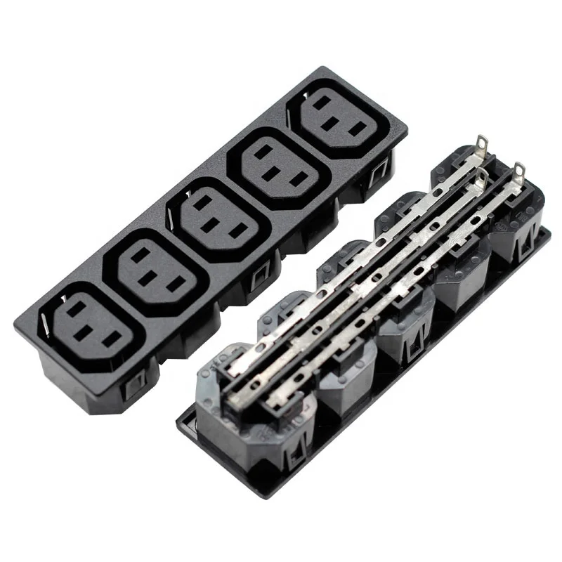 IEC 60320 C13 5 Socket Snap-In Universal Wall Socket For UPS PDU Multiple Power AC Inlet Outlet Plug Connector
IEC 60320 C13 5 Socket Snap-In Universal Wall Socket For UPS PDU Multiple Power AC Inlet Outlet Plug Connector