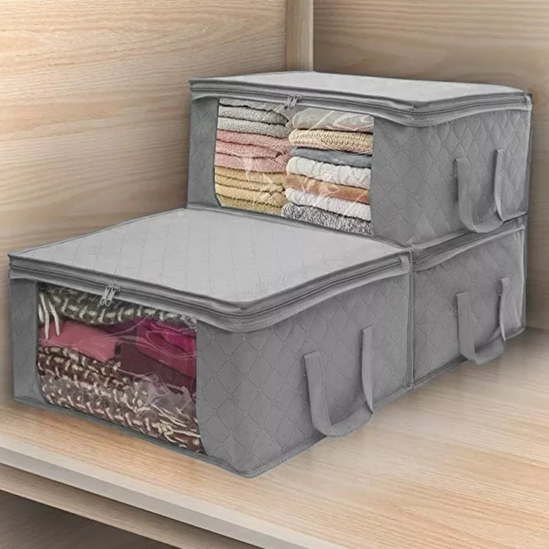 NEW2023 1/3 Pcs Large Capacity Quilt Storage Box Folding Non-Woven Closet Clothes Dust-Proof Storage Bag Home Blanket Pillow Org
NEW2023 1/3 Pcs Large Capacity Quilt Storage Box Folding Non-Woven Closet Clothes Dust-Proof Storage Bag Home Blanket Pillow Org