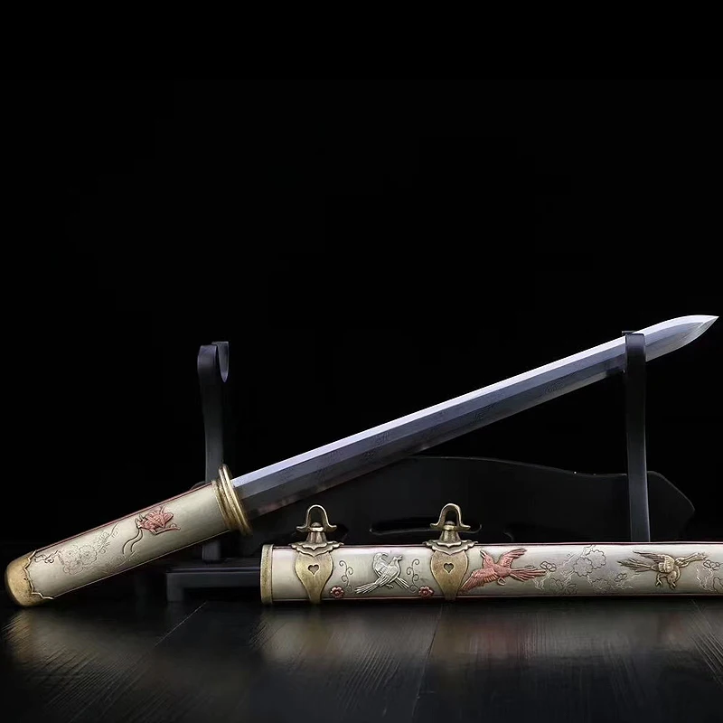 Китайские мечи, сделанные вручную из складной стали (Дамасская сталь), устанавливаются как ножницы из эбенового дерева для косплея
Китайские мечи, сделанные вручную из складной стали (Дамасская сталь), устанавливаются как ножницы из эбенового дерева для косплея