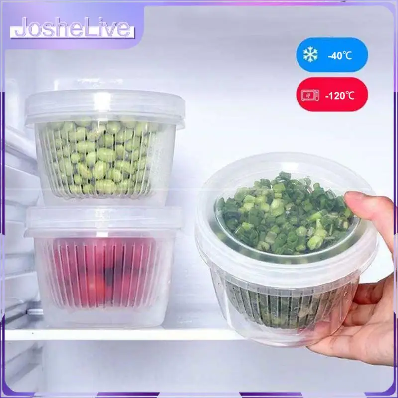 Transparent Food Sealed Box Storage Containers Reusable Double-layer Plastic Fresh Keeping Box For Fruit Vegetable Portable
Transparent Food Sealed Box Storage Containers Reusable Double-layer Plastic Fresh Keeping Box For Fruit Vegetable Portable