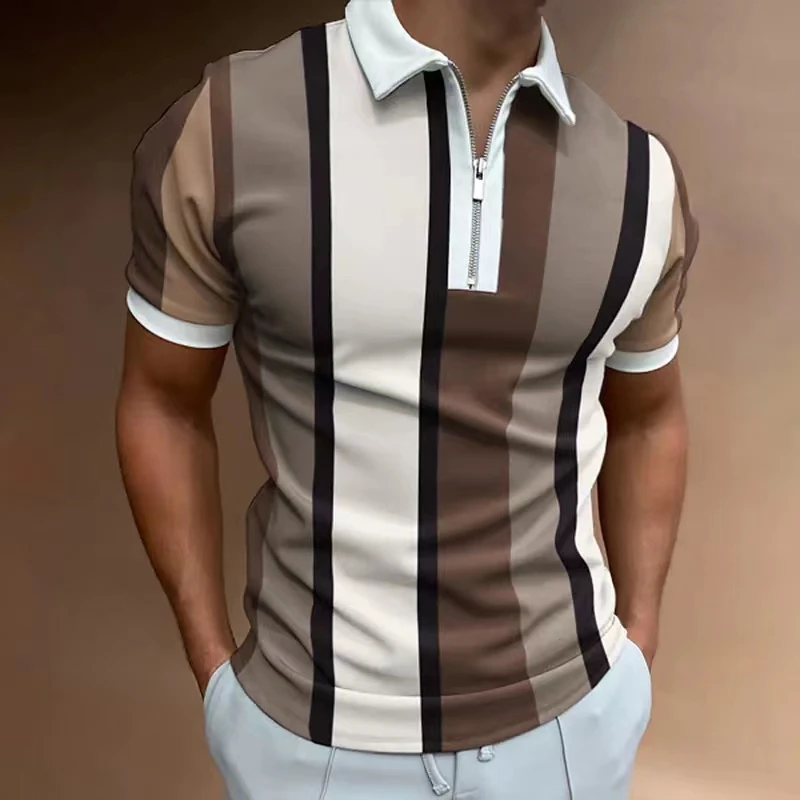 National Style Summer Fashion Patchwork Print Men Short Sleeve Polo Shirts Casual Turn-down Collar Zipper Design Top
National Style Summer Fashion Patchwork Print Men Short Sleeve Polo Shirts Casual Turn-down Collar Zipper Design Top