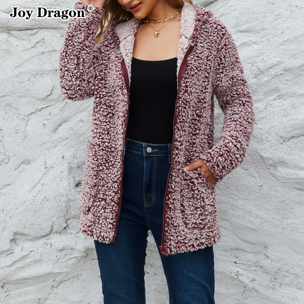 2022 Autumn Winter Women Vintage Coat Casual Warm Long Sleeve Loose Hooded Fluffy Jacket Zipper Basic Clothes Famle Simplee
2022 Autumn Winter Women Vintage Coat Casual Warm Long Sleeve Loose Hooded Fluffy Jacket Zipper Basic Clothes Famle Simplee
