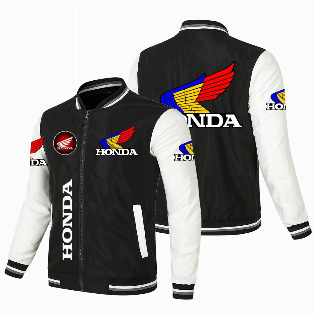 Honda Men's Bomber Jacket New Honda Motor Wing Print Fashion Trend Jacket Patchwork Sleeve Baseball Uniform Men's Motorcycle
Honda Men's Bomber Jacket New Honda Motor Wing Print Fashion Trend Jacket Patchwork Sleeve Baseball Uniform Men's Motorcycle