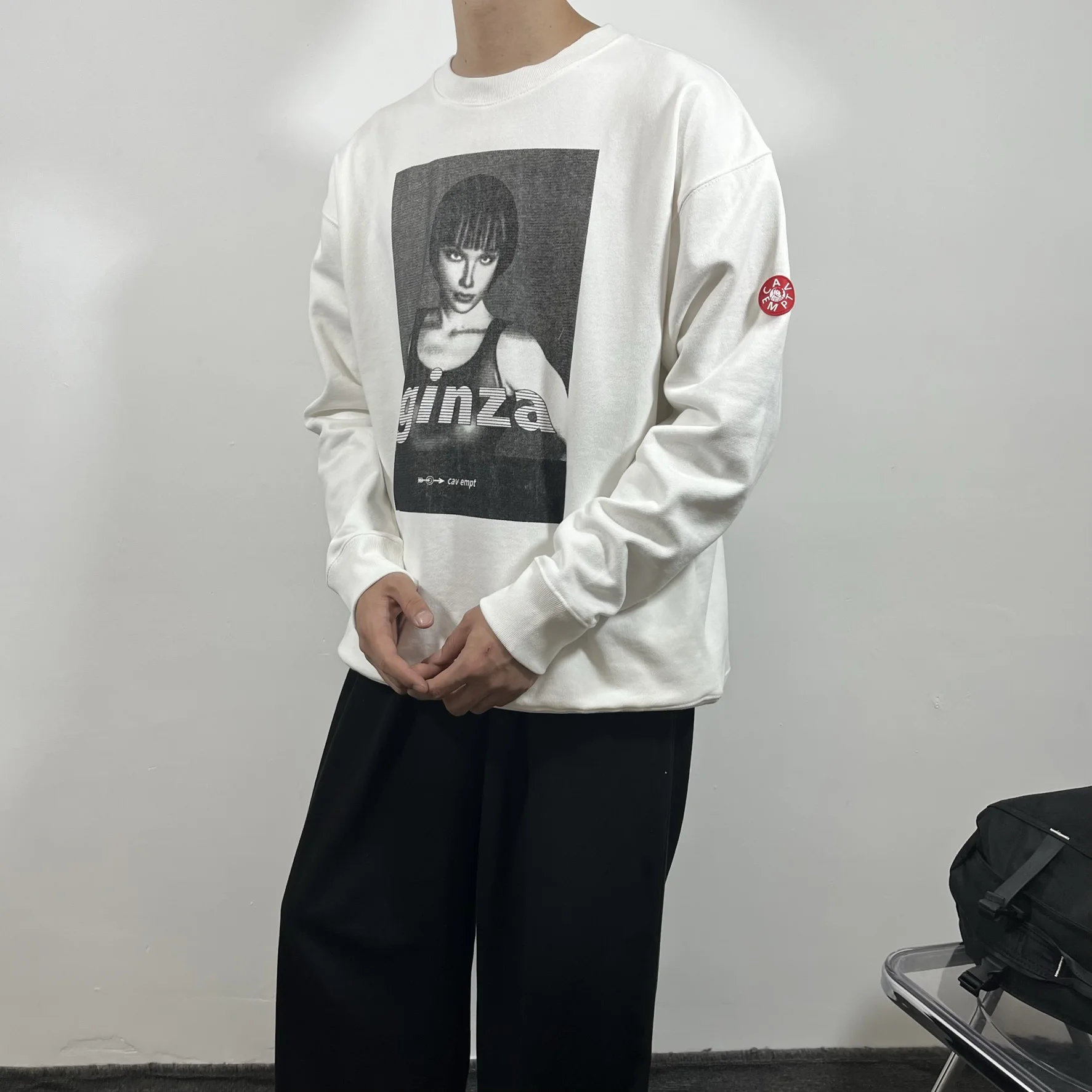 Autumn LIFE CAVEMPT C. E Japanese Retro Portrait Vanished Crew Neck Sweater Men's Print Loose Embroidery Trend Japanese Top
Autumn LIFE CAVEMPT C. E Japanese Retro Portrait Vanished Crew Neck Sweater Men's Print Loose Embroidery Trend Japanese Top