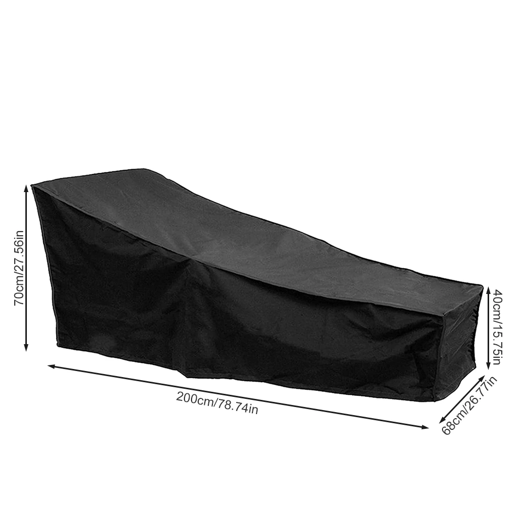 Lounge Cover Waterproof Oxford Cloth Patio Chair Protector for Outdoor Furniture 208x76x40 80cm
Lounge Cover Waterproof Oxford Cloth Patio Chair Protector for Outdoor Furniture 208x76x40 80cm