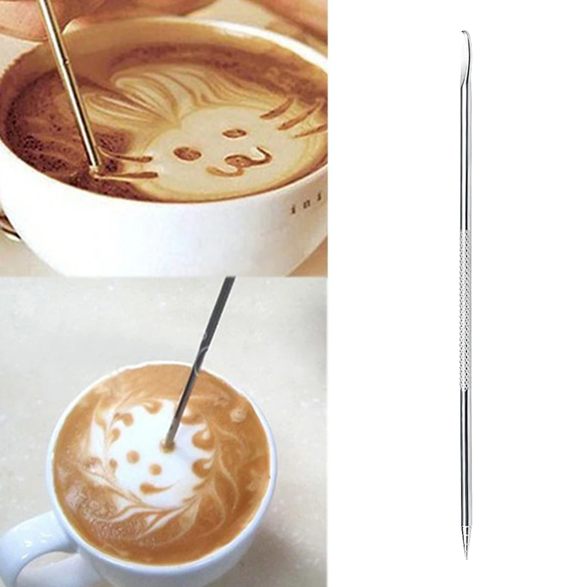 Coffee Latte Art Pen Stainless Steel Coffee Art Pen Home Espresso Tool for Latte Art
Coffee Latte Art Pen Stainless Steel Coffee Art Pen Home Espresso Tool for Latte Art
