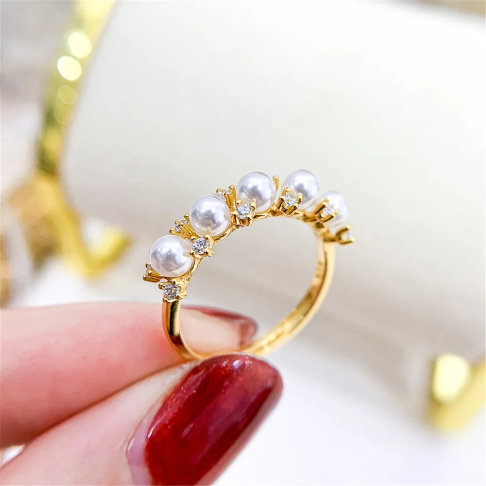 DIY pearl accessories S925 sterling silver jewelry multi bead gold silver ring empty hold Fit 3-5mm beads
DIY pearl accessories S925 sterling silver jewelry multi bead gold silver ring empty hold Fit 3-5mm beads