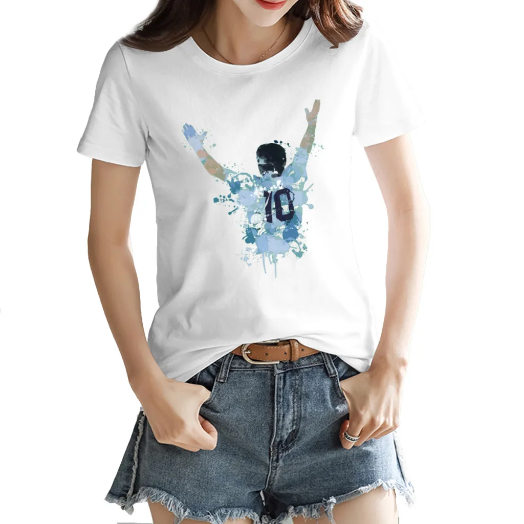 Diego Maradona Argentina Legend Maradona Women's T-shirt Creative White Humor Tees Tops European Size
Diego Maradona Argentina Legend Maradona Women's T-shirt Creative White Humor Tees Tops European Size