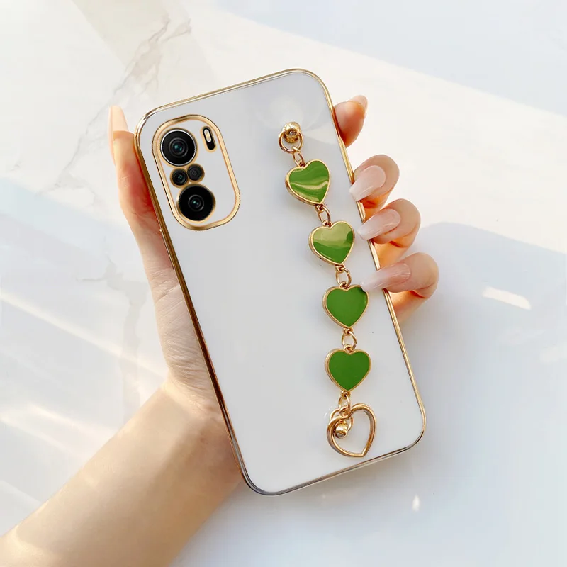Light Green Love Bracelet Electroplated Case for Xiaomi Redmi K40 Pro Plus Ultra Mi 11i 2021 11X Pro Poco F3 Girls'love chain
Light Green Love Bracelet Electroplated Case for Xiaomi Redmi K40 Pro Plus Ultra Mi 11i 2021 11X Pro Poco F3 Girls'love chain
