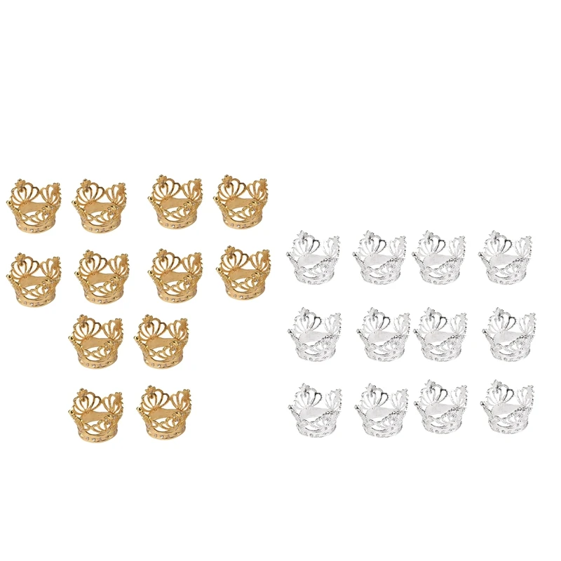 Набор колец для салфеток из 12 колец Стразы в форме короны для свадебной вечеринки
Набор колец для салфеток из 12 колец Стразы в форме короны для свадебной вечеринки