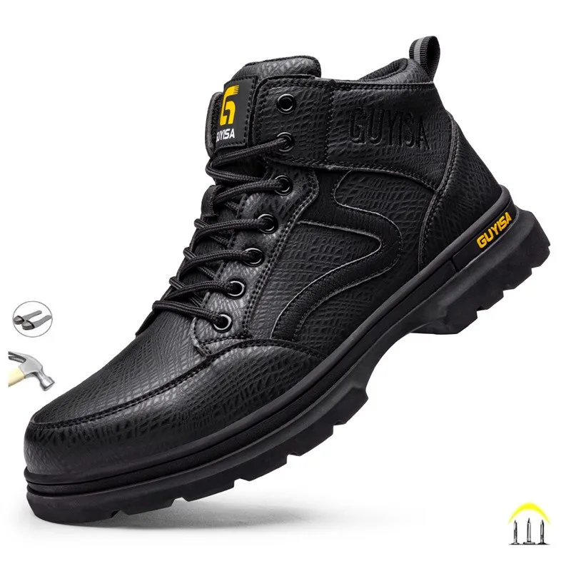 Labor Protection Shoes Men's Anti Impact Piercing High Top Safety Protection Comfortable Anti-Skid Work Boots
Labor Protection Shoes Men's Anti Impact Piercing High Top Safety Protection Comfortable Anti-Skid Work Boots