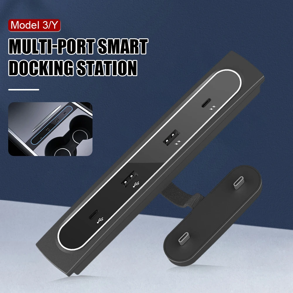 For Tesla 2021 Model 3 Model Y 27W Fast Charger Intelligent Docking Station 4 In 1 USB Shunt Hub Decoration Interior Accessories
For Tesla 2021 Model 3 Model Y 27W Fast Charger Intelligent Docking Station 4 In 1 USB Shunt Hub Decoration Interior Accessories