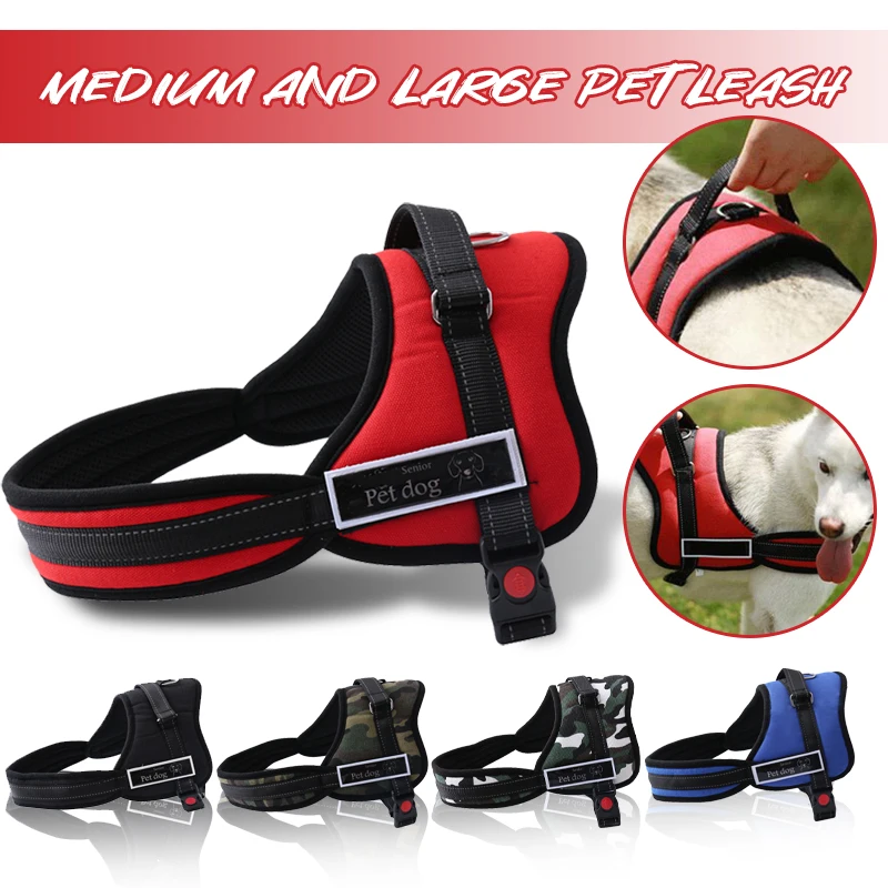 Dog Harness NO PULL Reflective Breathable Adjustable Pet Harness for Dog Vest ID Custom Patch Outdoor Walking Leash Dog Supplies
Dog Harness NO PULL Reflective Breathable Adjustable Pet Harness for Dog Vest ID Custom Patch Outdoor Walking Leash Dog Supplies