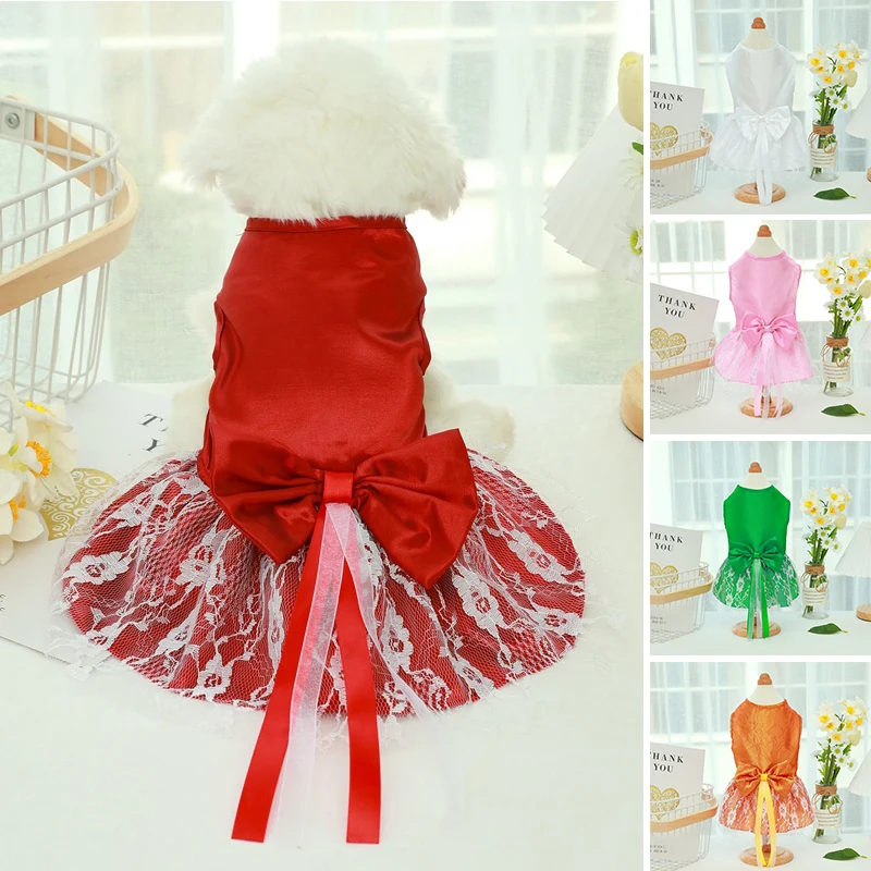 Платье принцессы с бантом, кружевная юбка-стрейч для домашних животных, одежда для собак на кнопках, одежда для собак на весну и осень, новин...
Платье принцессы с бантом, кружевная юбка-стрейч для домашних животных, одежда для собак на кнопках, одежда для собак на весну и осень, новин...