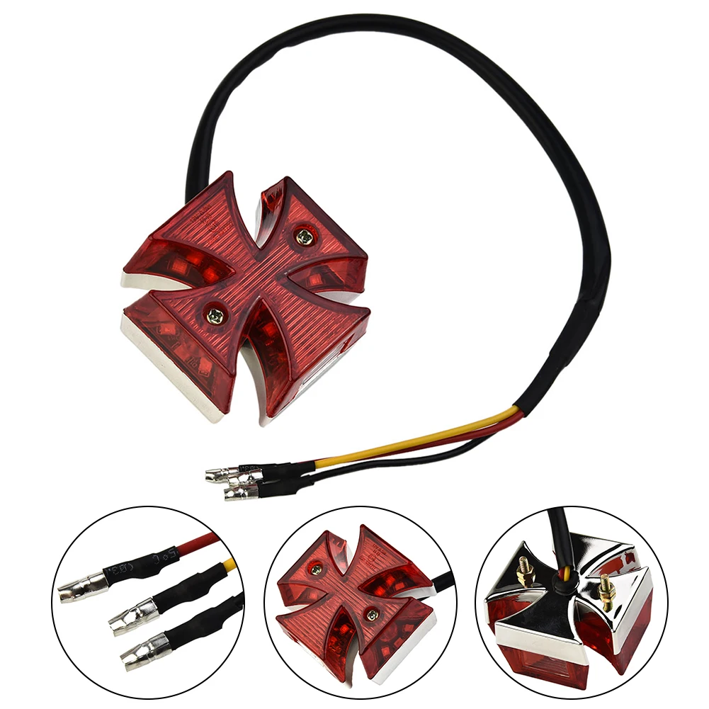 Brake Running Cross Plate Distinctive Universal Motorcycle Tail Light Quads Chrome ABS Choppers DC 12V Dirt Bike
Brake Running Cross Plate Distinctive Universal Motorcycle Tail Light Quads Chrome ABS Choppers DC 12V Dirt Bike
