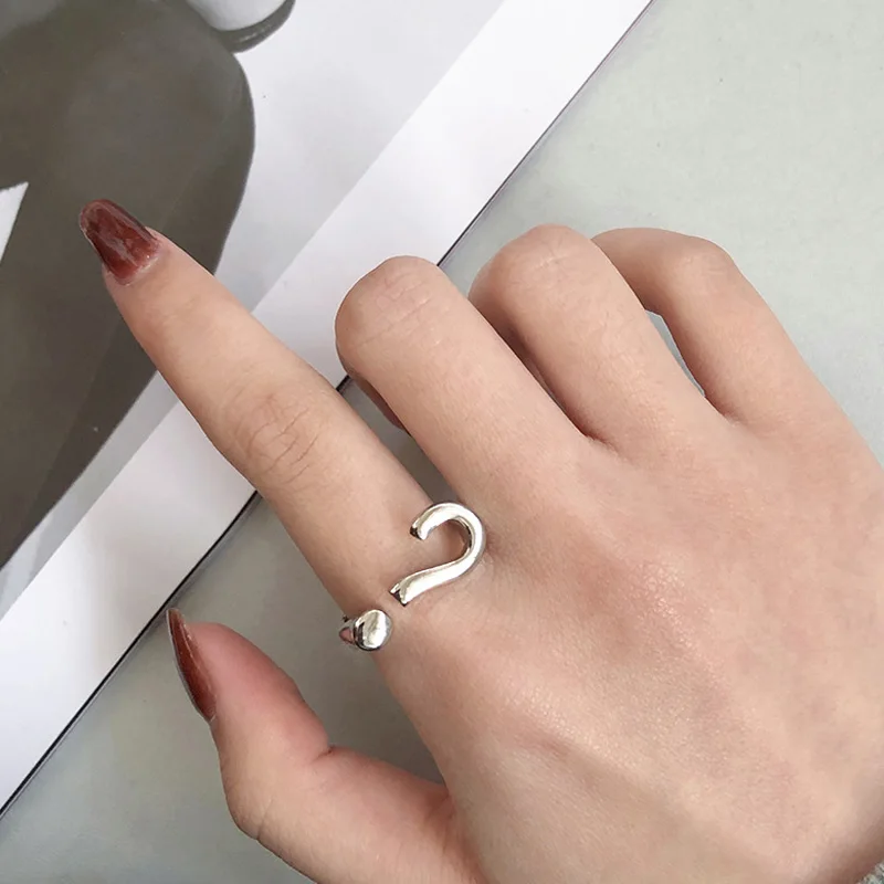Question Mark Rings for Women Simple Creative Punctuation Open Rings Gold Silver Color Personality Finger Rings Jewelry
Question Mark Rings for Women Simple Creative Punctuation Open Rings Gold Silver Color Personality Finger Rings Jewelry