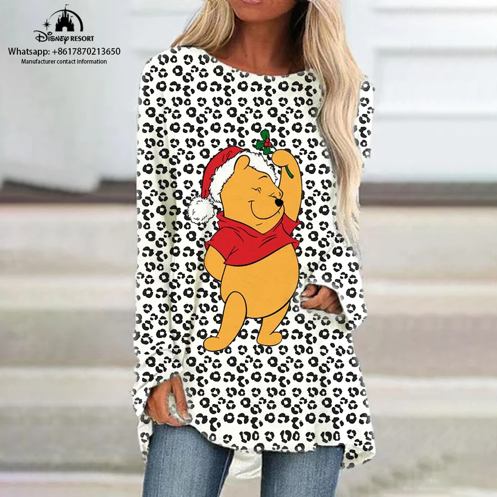 Disney Minnie and Mickey Long Sleeve T Shirt Loose Women T Shirt Cartoon Print O Neck Fall Women Top T Shirt Y2K Clothing
Disney Minnie and Mickey Long Sleeve T Shirt Loose Women T Shirt Cartoon Print O Neck Fall Women Top T Shirt Y2K Clothing