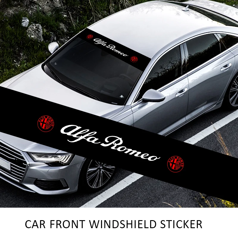 Car Styling Sunshade Stickers Auto Logo Front Rear Windshield Banner Decals For AlFA ROMEO Mito 147 156 159 166 GTA GT Etc
Car Styling Sunshade Stickers Auto Logo Front Rear Windshield Banner Decals For AlFA ROMEO Mito 147 156 159 166 GTA GT Etc
