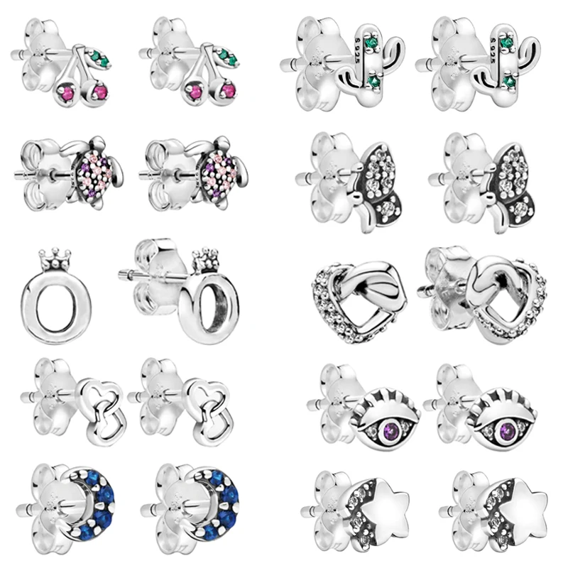 Authentic 925 Sterling Silver My Note Smile Stars Moon Sea Turtle Me Series Studs For Women Wedding Gift Jewelry Fit Brand Charm
Authentic 925 Sterling Silver My Note Smile Stars Moon Sea Turtle Me Series Studs For Women Wedding Gift Jewelry Fit Brand Charm