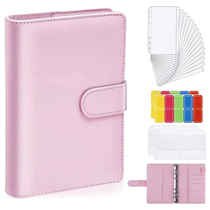 A6 Binder Bags,6 Rings Budget Binder With Self-Adhesive Label Stickers, For Office Supplies,Studies, School
A6 Binder Bags,6 Rings Budget Binder With Self-Adhesive Label Stickers, For Office Supplies,Studies, School