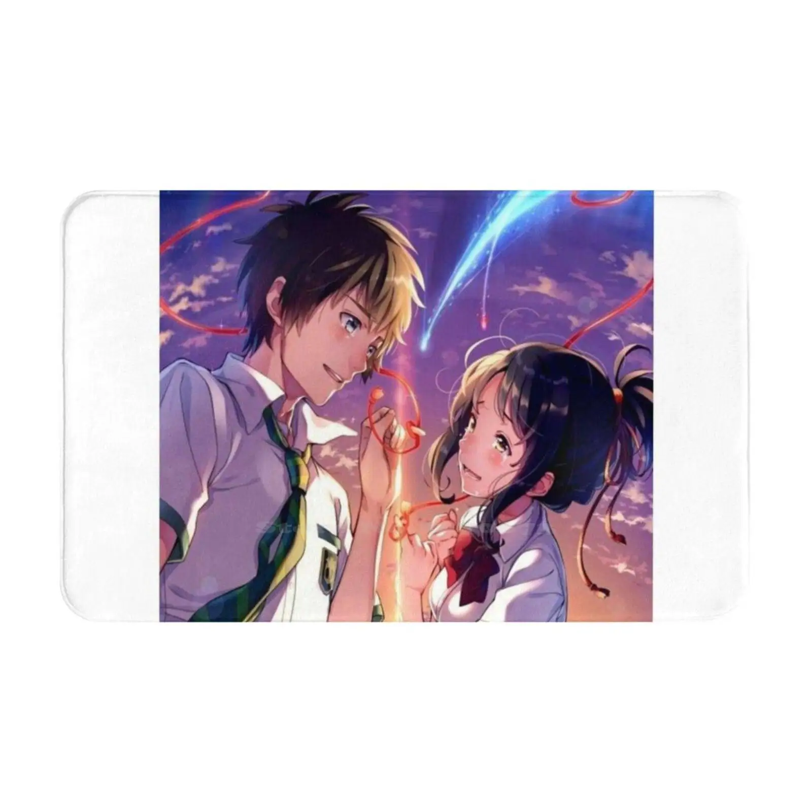 Домашний ковер с вашим именем Kimi No Na Wa 3 размера для комнаты манга любовь