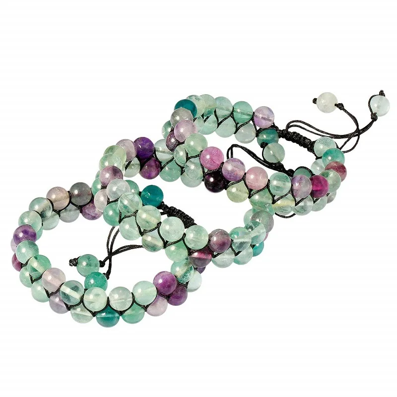 

5A Nupuyai Chakra Healing Crystal Bracelet for Women Men, Adjustable Braided Beads Stone Bracelet for Reiki Yoga Meditation