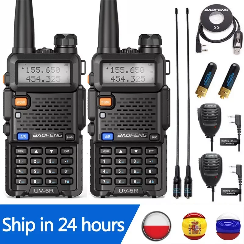 2pcs Optional 5W 8W UV-5R Walkie Talkie hunting Radio UV-82 BF-888S UV-9R PLUS UV
2pcs Optional 5W 8W UV-5R Walkie Talkie hunting Radio UV-82 BF-888S UV-9R PLUS UV