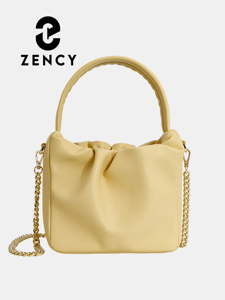 Zency Fashion Designer Shoulder Tote Chain Bag Handbag For Women Genuine Leather Crossbody Bag Pleated Small Bucket Bag Girls
Zency Fashion Designer Shoulder Tote Chain Bag Handbag For Women Genuine Leather Crossbody Bag Pleated Small Bucket Bag Girls