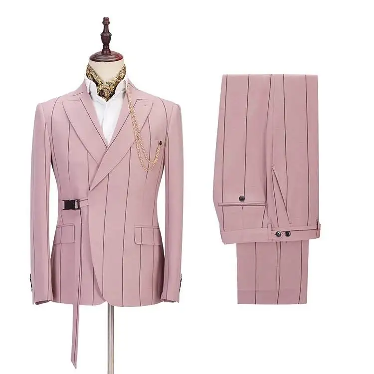 2022 Costume Homme Fashion Wide Stripe Wedding Men Suits With Belt Party Prom Slim Fit Tuxedo Groom Terno Masculino Blazer 2 Pcs
2022 Costume Homme Fashion Wide Stripe Wedding Men Suits With Belt Party Prom Slim Fit Tuxedo Groom Terno Masculino Blazer 2 Pcs