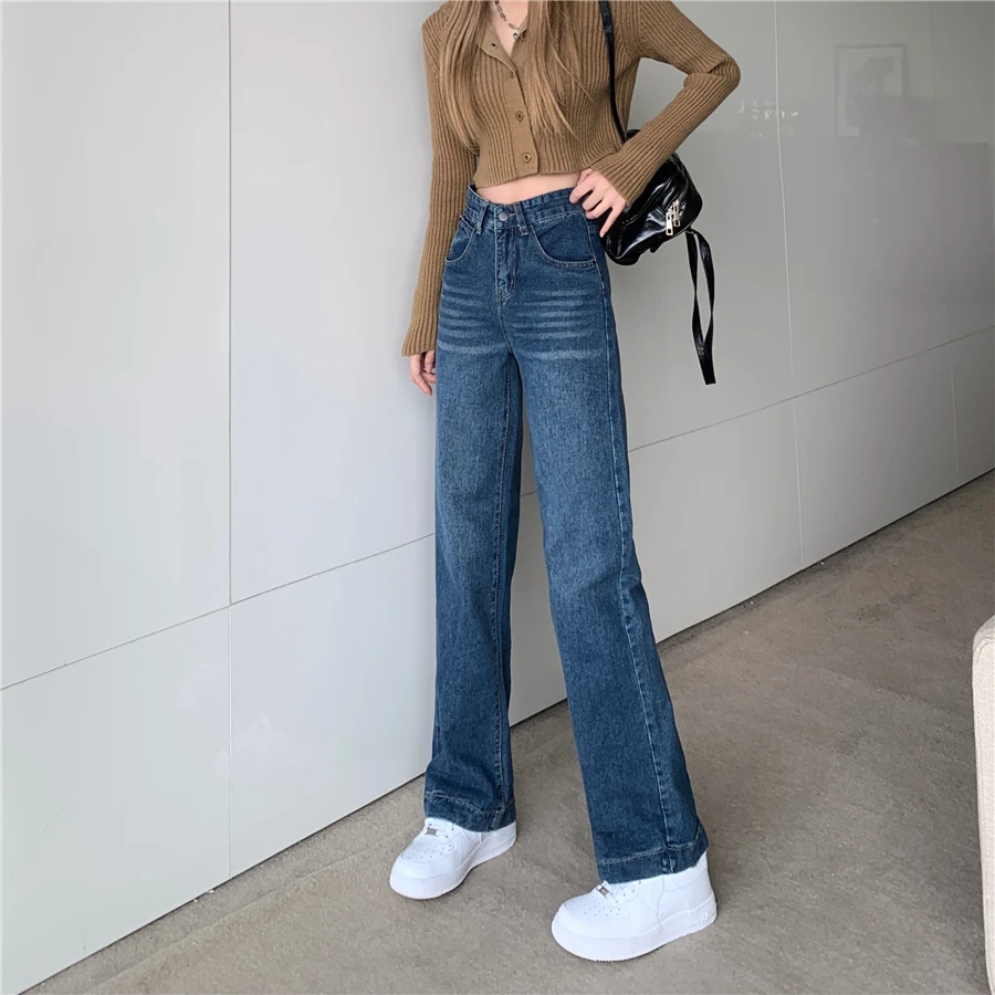 DD2811 The new fashion all-match slim and versatile straight wide-leg pants jeans
DD2811 The new fashion all-match slim and versatile straight wide-leg pants jeans