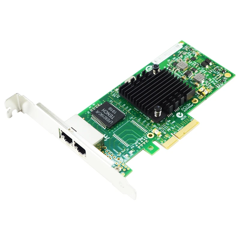 

Retail Chipset 82580 I340-T2 E1G44HT 1G Gigabit Ethernet Network Adapter (NIC), Dual Copper RJ45 Ports, PCI-E X4